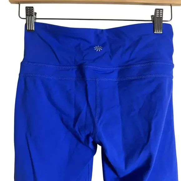 Athleta Straight Up Cobalt Blue Crop Capri Leggings Size XS - Picture 5 of 8